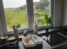 Küchen oben mit Blick aus Fenster