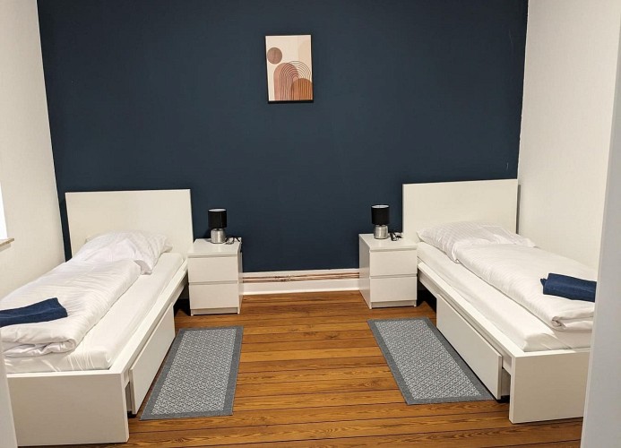 Monteurswohnung Schlafzimmer für 2 Personen
